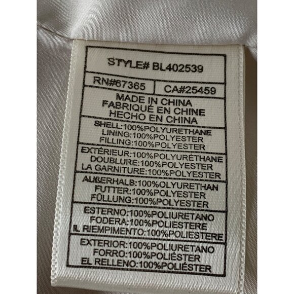 BB Dakota Steve Madden Answer My Layer Crop Boxy Puffer Jacket Bone M RA10052 - Picture 5 of 10